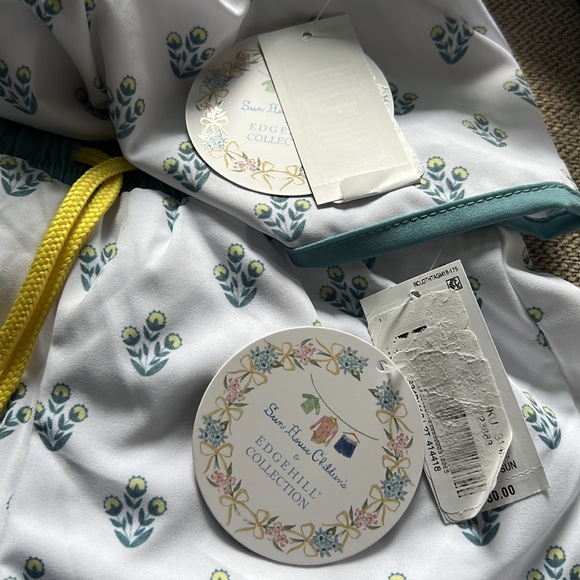 Edgehill Collection x Sun House Children's Talmadge Floral Swim Trunks - Picture 7 of 7